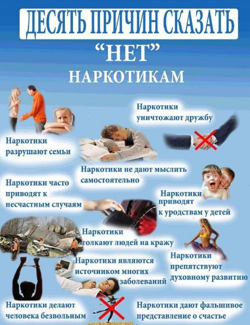 10 причин сказать &quot;Нет&quot; наркотикам.